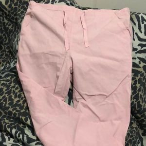 Blush pink scrub pants